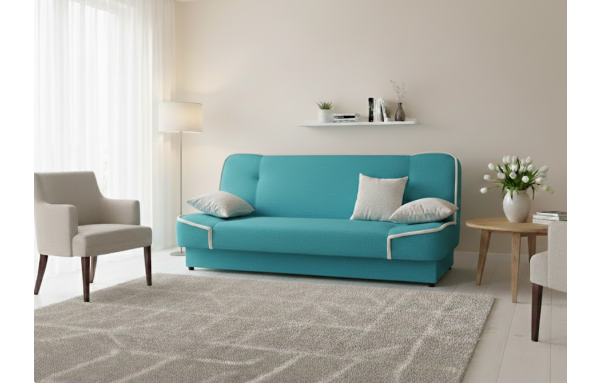 Wersalka Maxim II 86 na sprężynach z funkcją spania i pojemnikiem